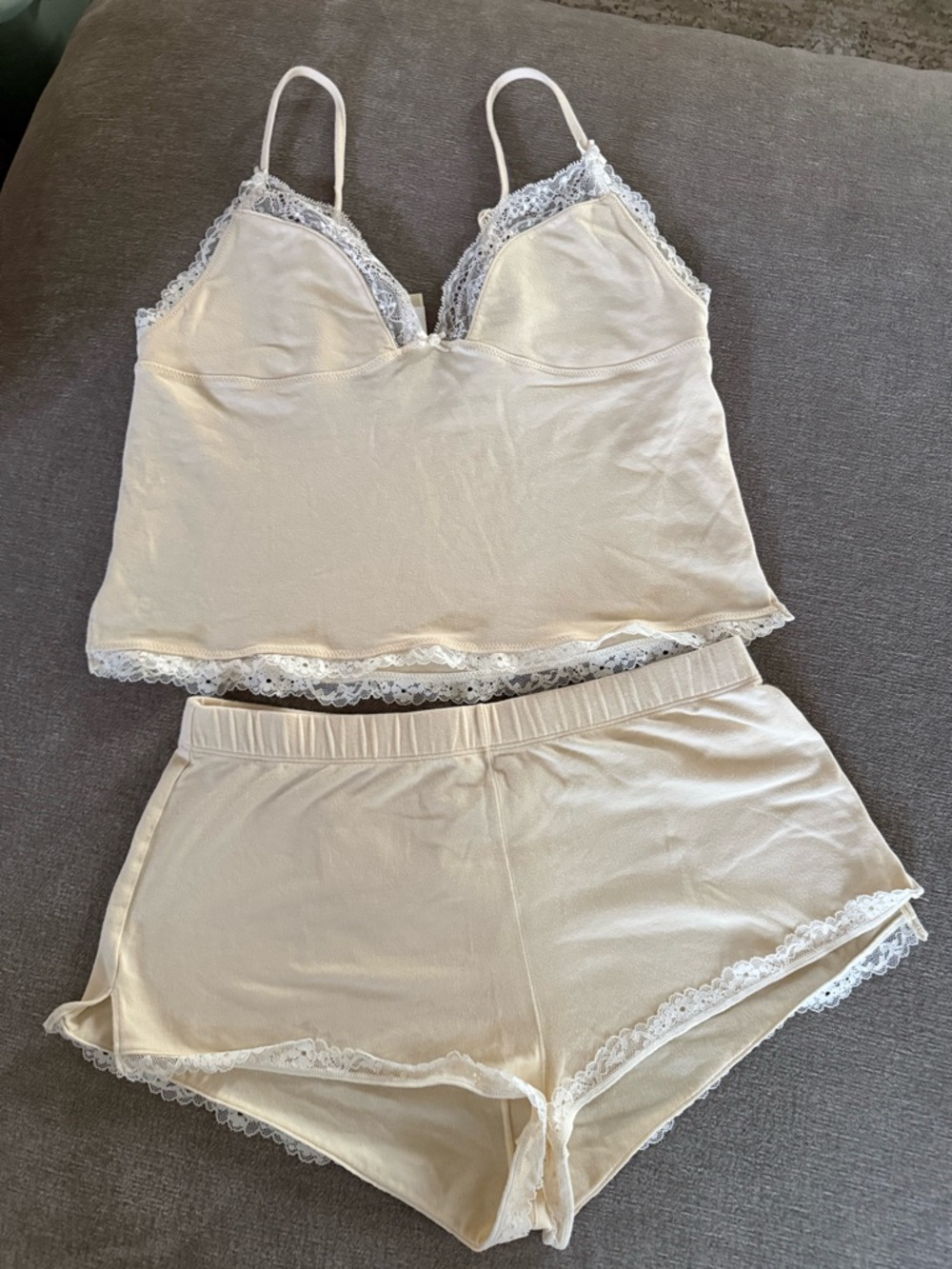 Skims Lace-Trim Cami & Short Sleep Set